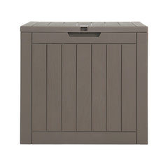 Gardeon Outdoor Storage Box 118L Container Lockable Indoor Garden Toy Tool Shed Grey