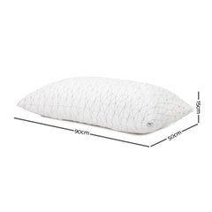 Giselle Bedding Set of 2 Rayon King Memory Foam Pillow