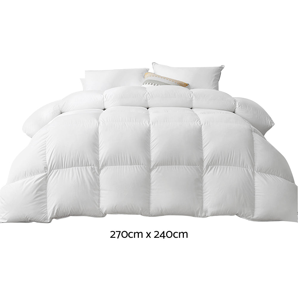 Giselle Bedding Super King 500GSM Goose Down Feather Quilt