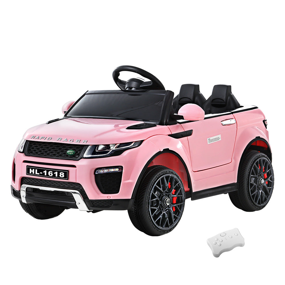 Rigo Kids Ride On Car Electric 12V Remote Toy Cars Battery SUV Toys Pink