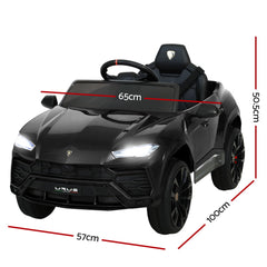 12V Electric Kids Ride On Toy Car Licensed Lamborghini URUS Remote Control Black