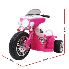 Rigo Kids Ride On Motorcycle Motorbike Car Harley Style Electric Toy Police Bike