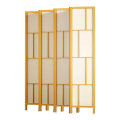 Artiss Ashton Room Divider Screen Privacy Wood Dividers Stand 8 Panel Natural