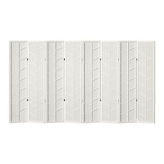 Artiss Room Divider Screen Privacy Wood Dividers Stand 8 Panel Archer White