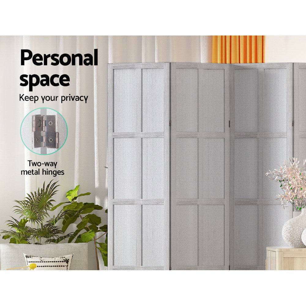 Artiss Jade Room Divider Screen Privacy Wood Dividers Stand 4 Panel White