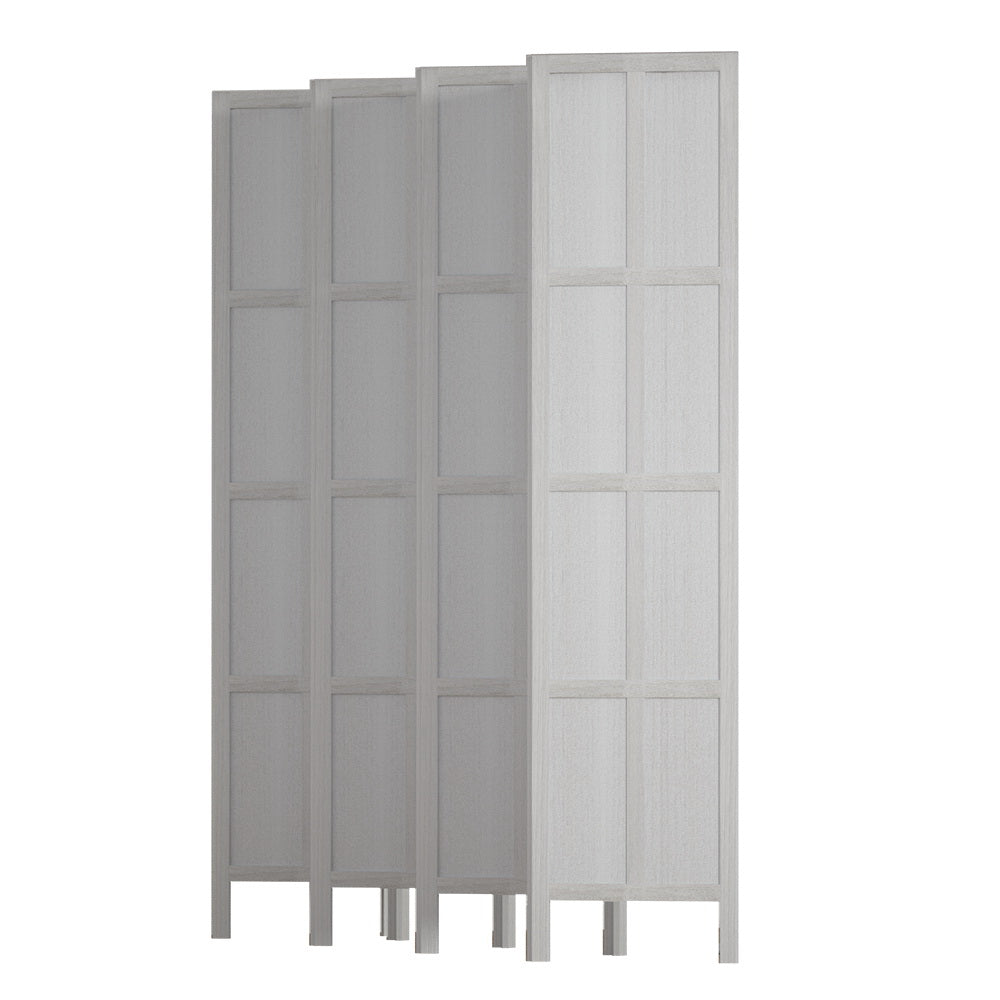 Artiss Jade Room Divider Screen Privacy Wood Dividers Stand 8 Panel White