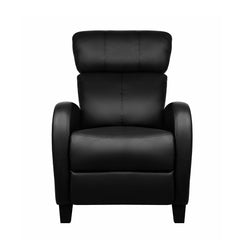 Artiss PU Leather Reclining Armchair - Black.