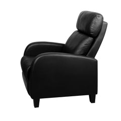 Artiss PU Leather Reclining Armchair - Black.