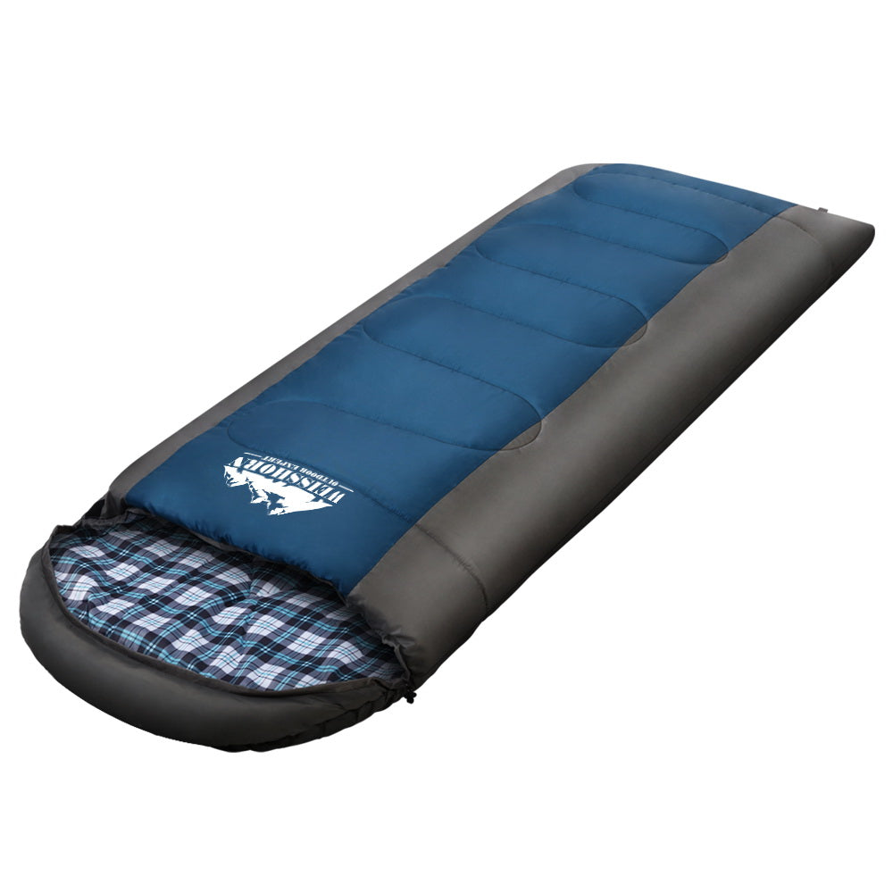 Weisshorn Sleeping Bag Camping Hiking Tent Winter Outdoor Comfort 0 Degree Navy