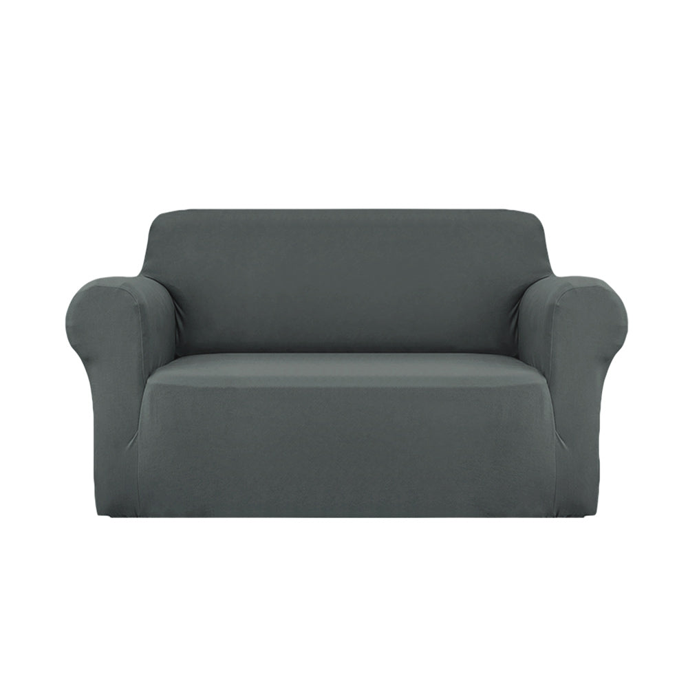 Artiss Sofa Cover Elastic Stretchable Couch Covers Grey 2 Seater.