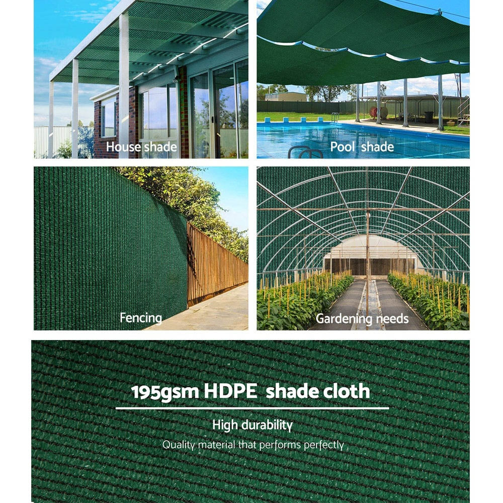 Instahut 195gsm Sun Shade Cloth 90% Shadecloth Sail Roll Mesh Outdoor 1.83x30m