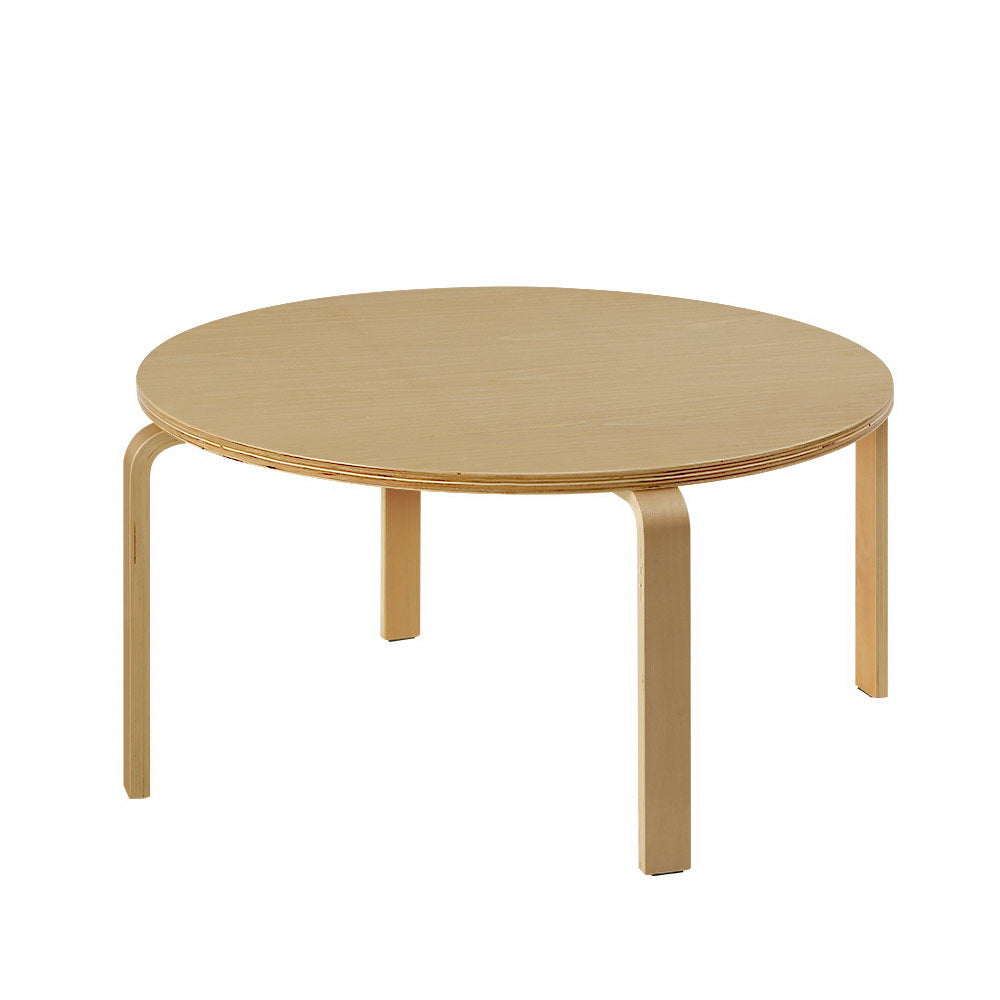 Artiss Coffee Table Round Side End Tables Bedside Furniture Wooden 90CM