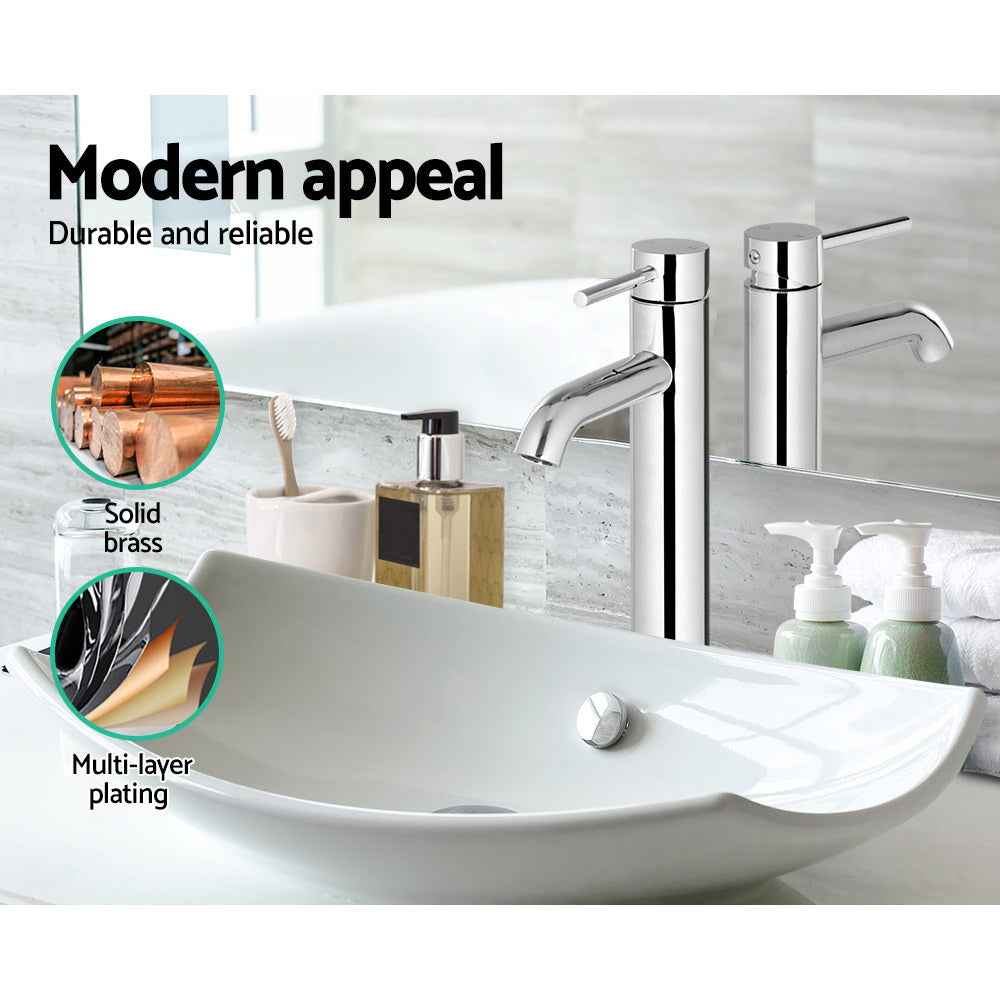 Cefito Basin Mixer Tap - Silver