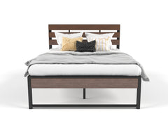 Ora Wooden and Metal Bed Frame Queen