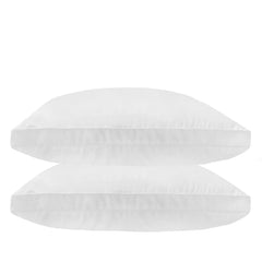 Royal Comfort Luxury Bamboo Blend Gusset Pillow Twin Pack 4cm Gusset Support