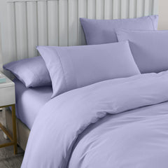 Royal Comfort 2000TC Quilt Cover Set Bamboo Cooling Hypoallergenic Breathable - King - Lilac Grey