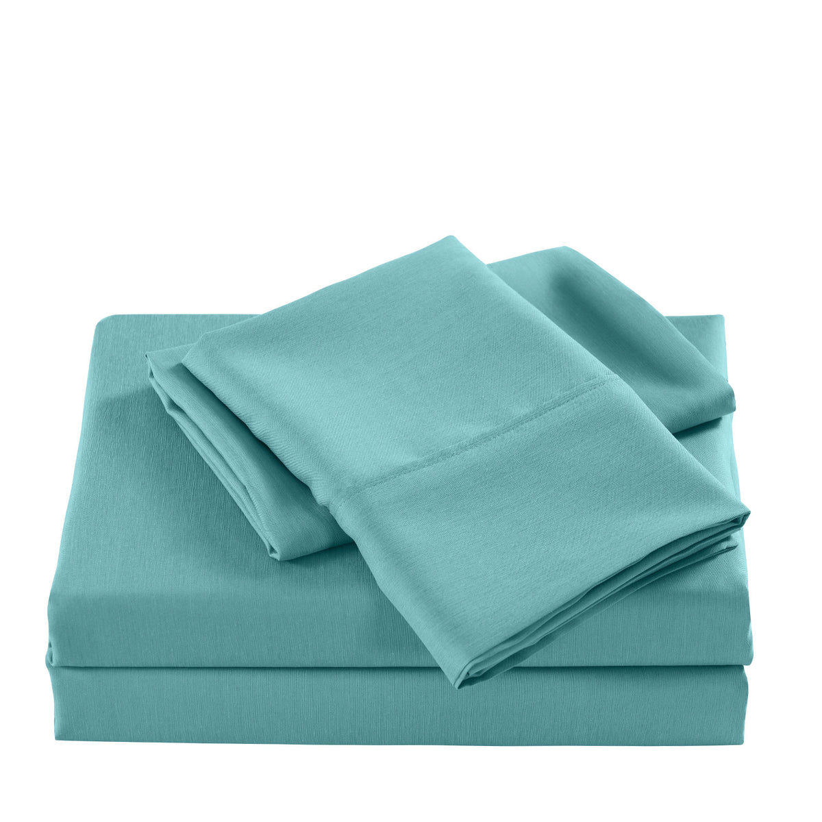 Casa Decor 2000 Thread Count Bamboo Cooling Sheet Set Ultra Soft Bedding - Queen - Aqua