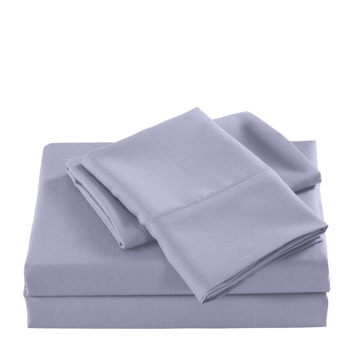 Casa Decor 2000 Thread Count Bamboo Cooling Sheet Set Ultra Soft Bedding - King - Lilac Grey