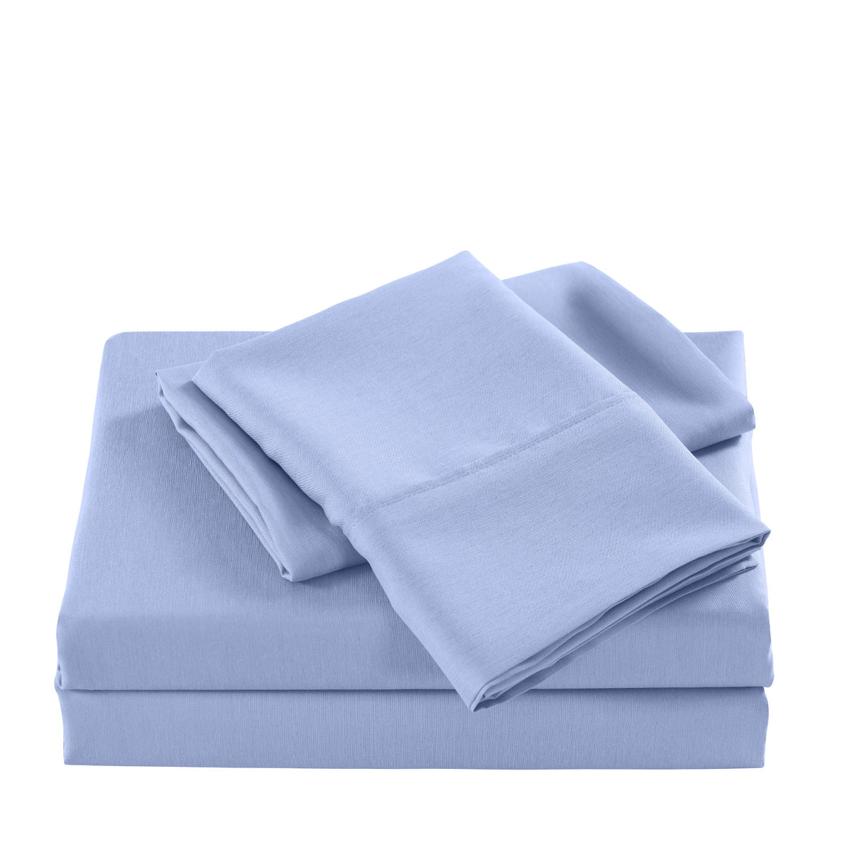 Casa Decor 2000 Thread Count Bamboo Cooling Sheet Set Ultra Soft Bedding - Single - Light Blue