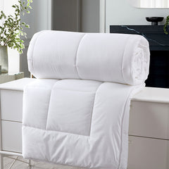 Royal Comfort 260GSM Deluxe Eco-Silk Touch Quilt 100% Cotton Cover - Super King - White