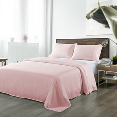 Royal Comfort Bamboo Blended Sheet & Pillowcases Set 1000TC Ultra Soft Bedding - Queen - Bubble Bath