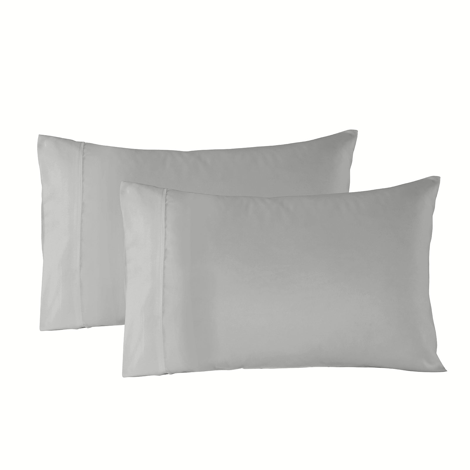 Royal Comfort Bamboo Blended Sheet & Pillowcases Set 1000TC Ultra Soft Bedding - Queen - Light Grey