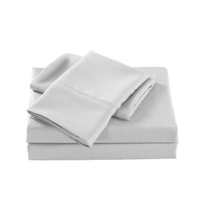 Royal Comfort 2000 Thread Count Bamboo Cooling Sheet Set Ultra Soft Bedding - Single - Pearl Stone