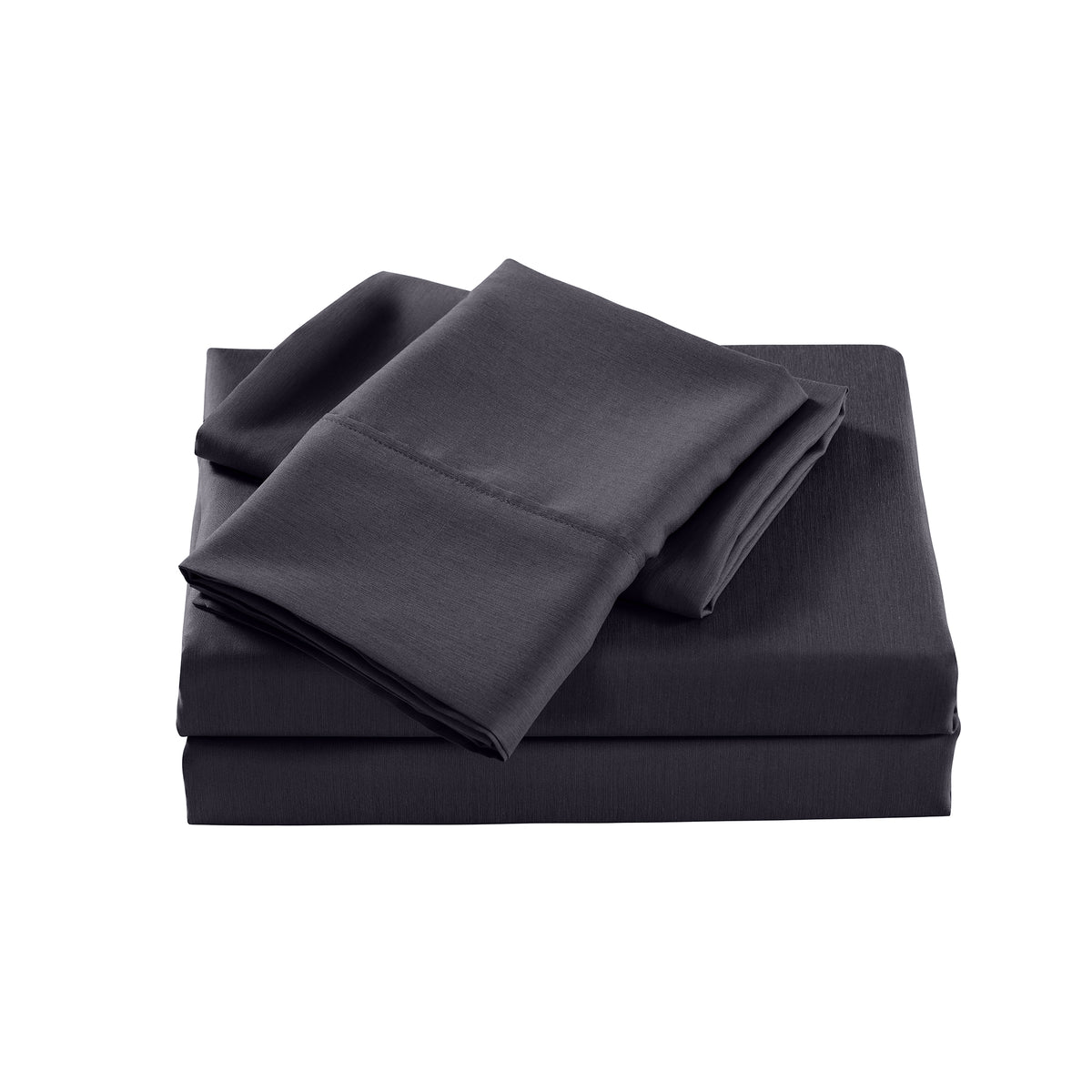 Casa Decor 2000 Thread Count Bamboo Cooling Sheet Set Ultra Soft Bedding - Double - Charcoal