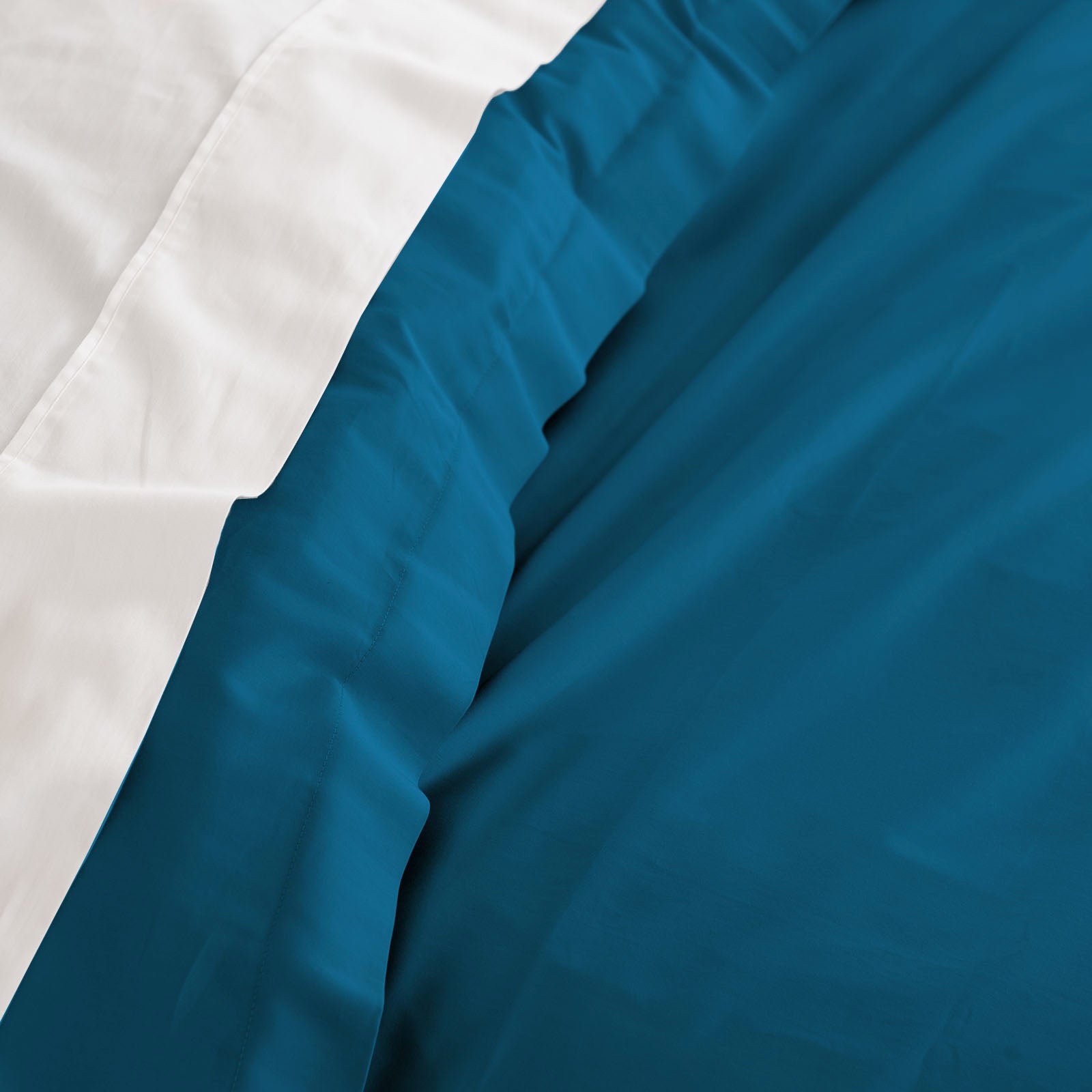 Balmain 1000 Thread Count Hotel Grade Bamboo Cotton Quilt Cover Pillowcases Set - Queen - Mineral Blue