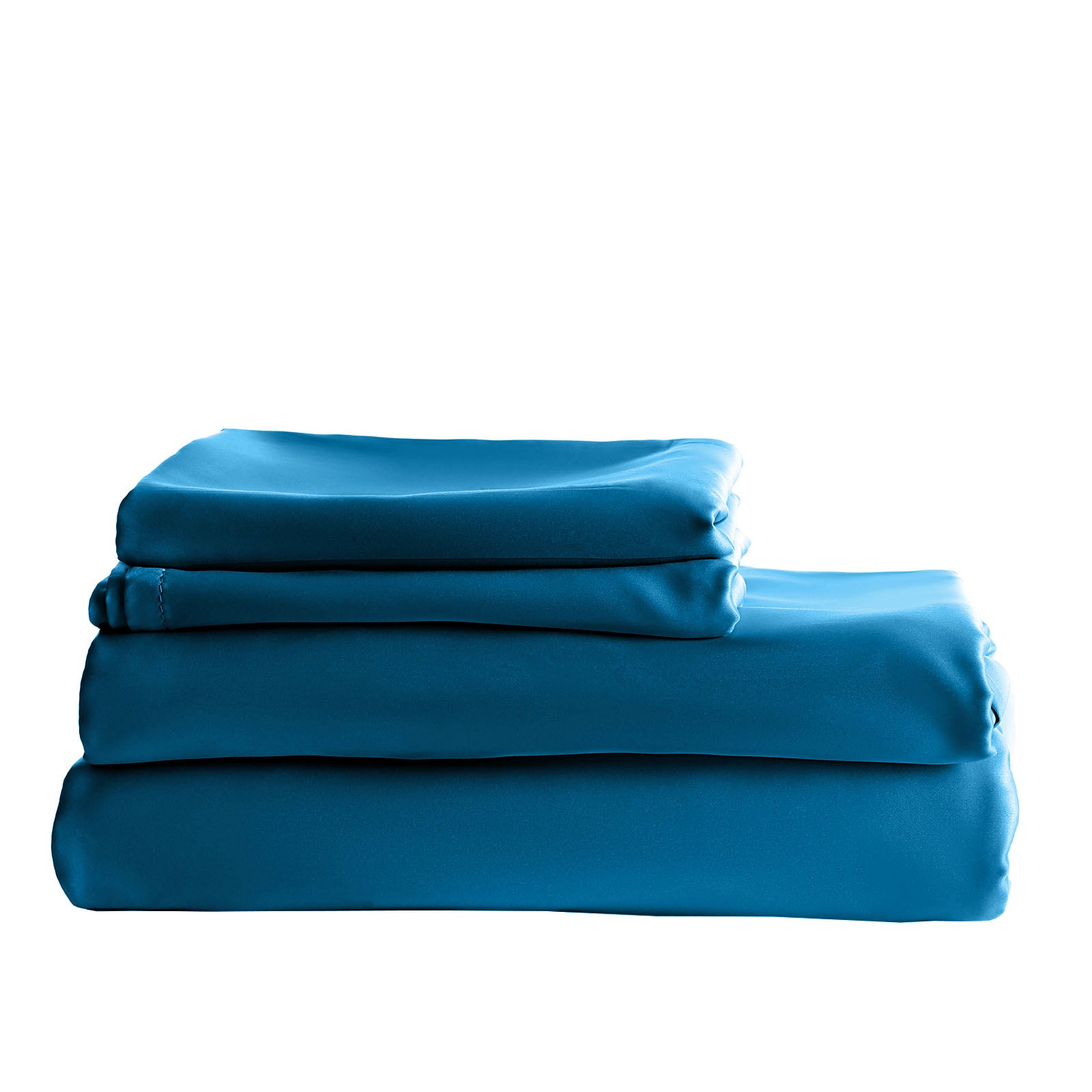 Balmain 1000 Thread Count Hotel Grade Bamboo Cotton Quilt Cover Pillowcases Set - Queen - Mineral Blue