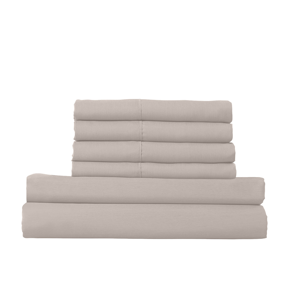 Royal Comfort 1500 Thread Count 6 Piece Cotton Rich Bedroom Collection Set - King - Stone