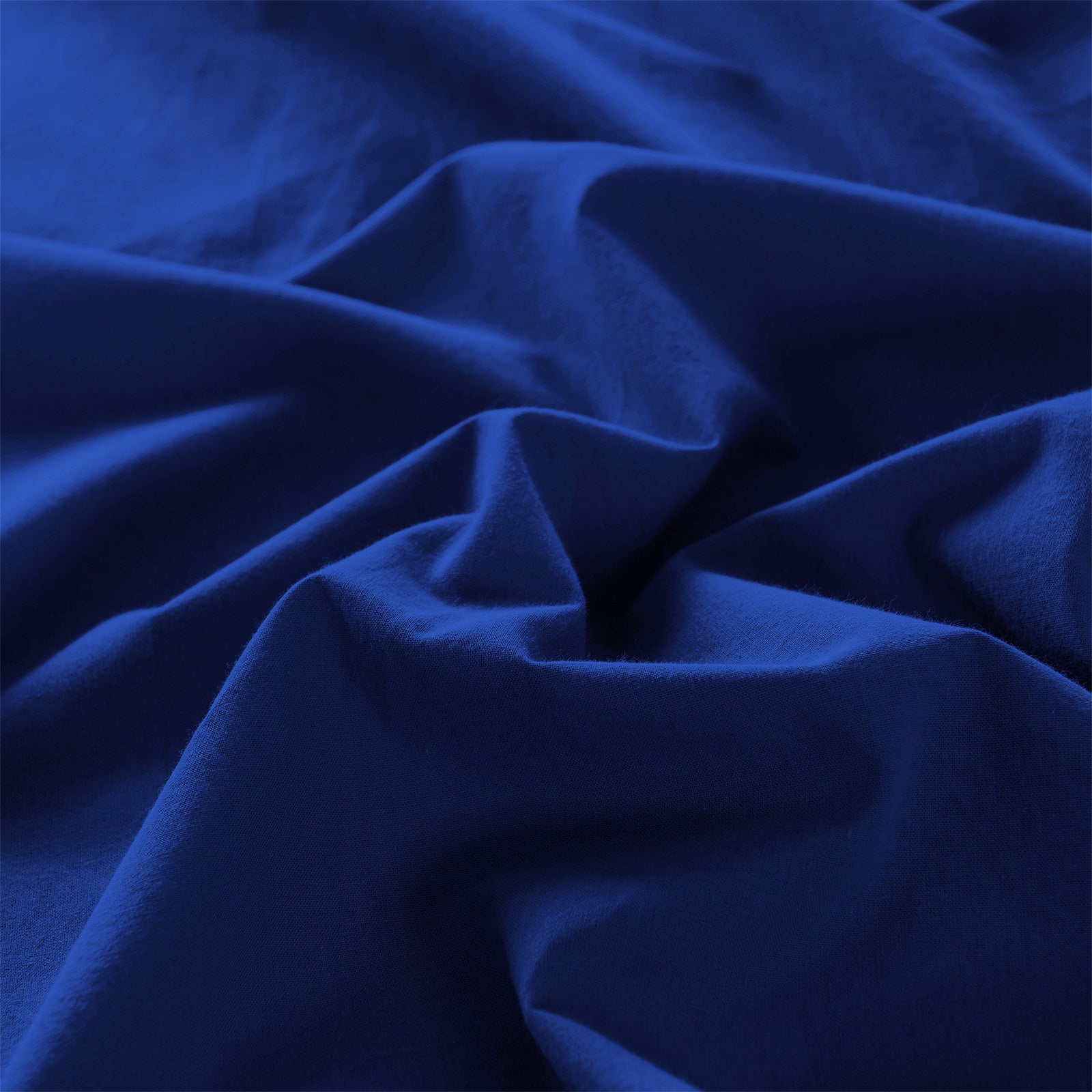 Royal Comfort Vintage Washed 100% Cotton Quilt Cover Set Bedding Ultra Soft - Single - Royal Blue