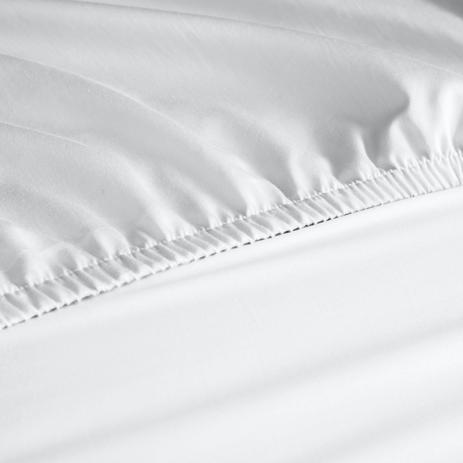 Royal Comfort 1200 Thread Count Fitted Sheet Cotton Blend Ultra Soft Bedding - King - White