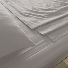 Royal Comfort 1000 Thread Count Bamboo Cotton Sheet and Quilt Cover Complete Set - Queen - Dove