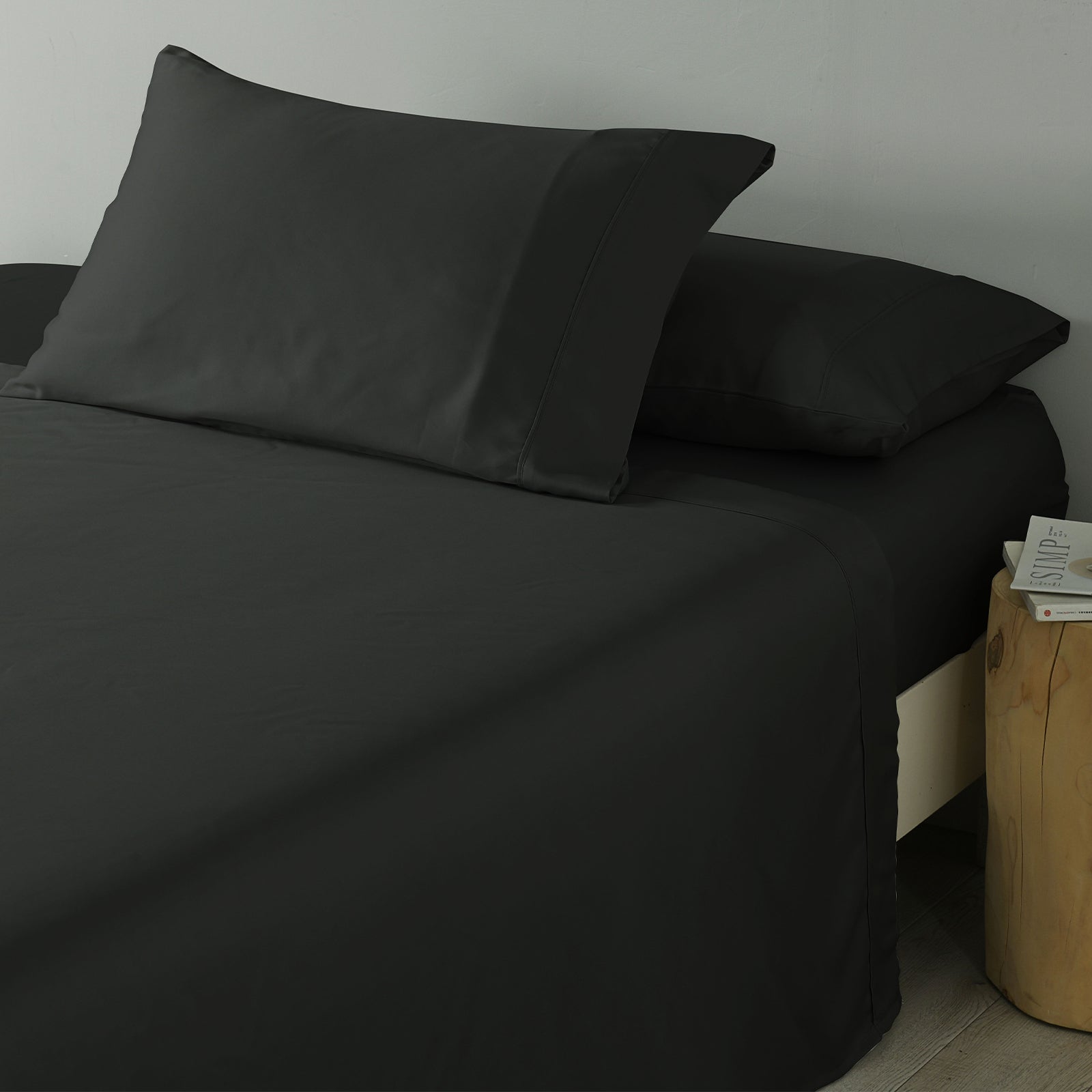 Royal Comfort 600 Thread Count Cooling Ultra Soft Tencel Eucalyptus Sheet Set - King - Graphite