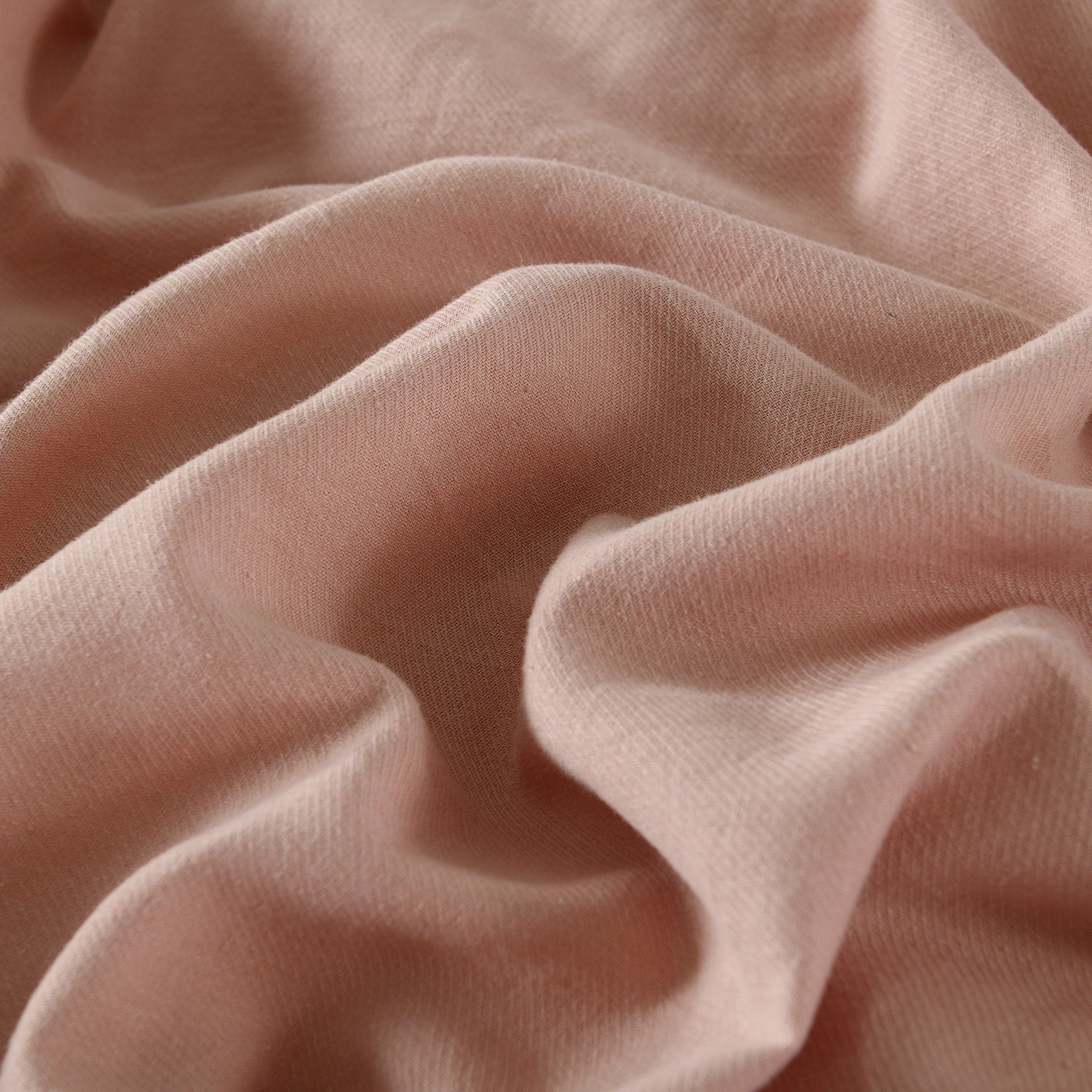 Royal Comfort Hemp Braid Cotton Blend Quilt Cover Set Reverse Stripe Bedding - Queen - Dusk Pink