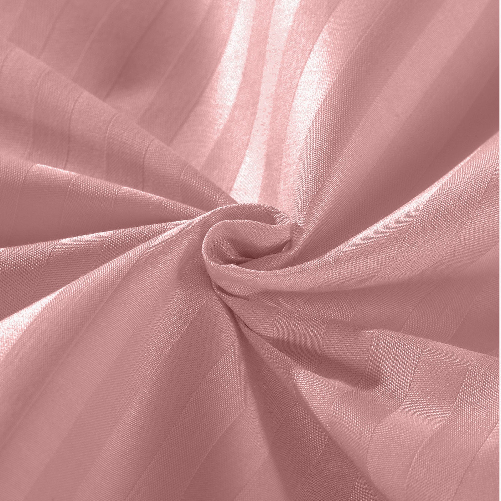 Kensington 1200 Thread Count 100% Egyptian Cotton Sheet Set Stripe - Double - Desert Rose