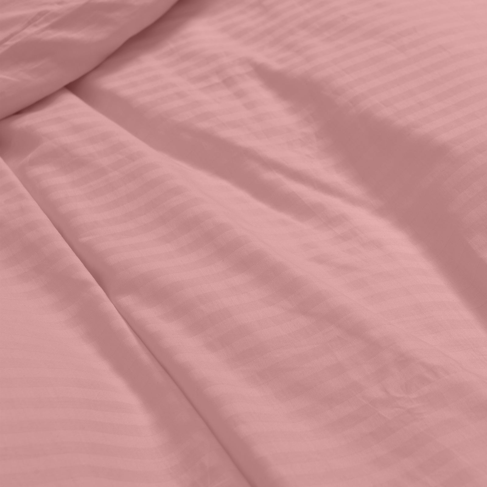 Kensington 1200 Thread Count 100% Egyptian Cotton Sheet Set Stripe - Double - Desert Rose