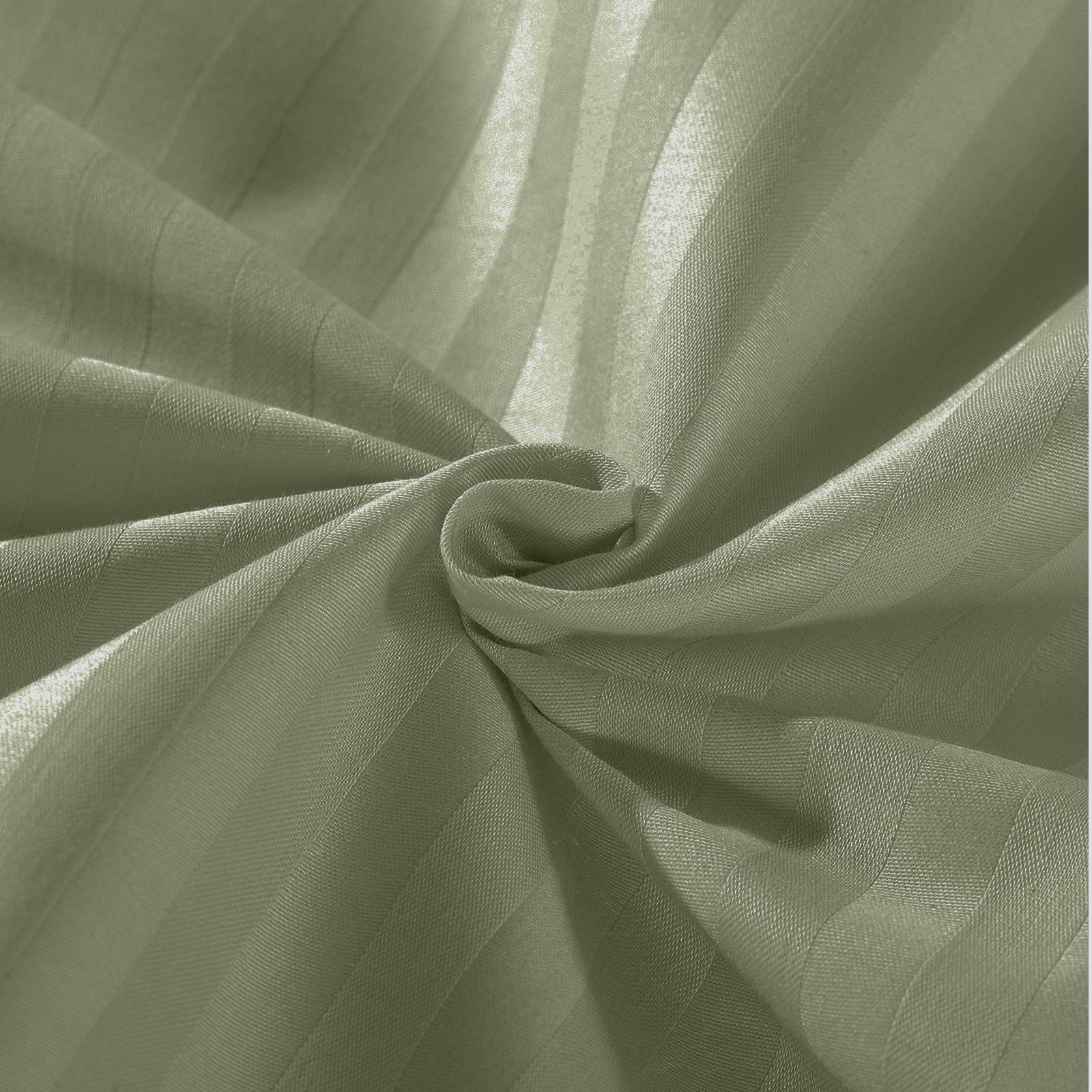 Kensington 1200 Thread Count 100% Egyptian Cotton Sheet Set Stripe - Double - Olive