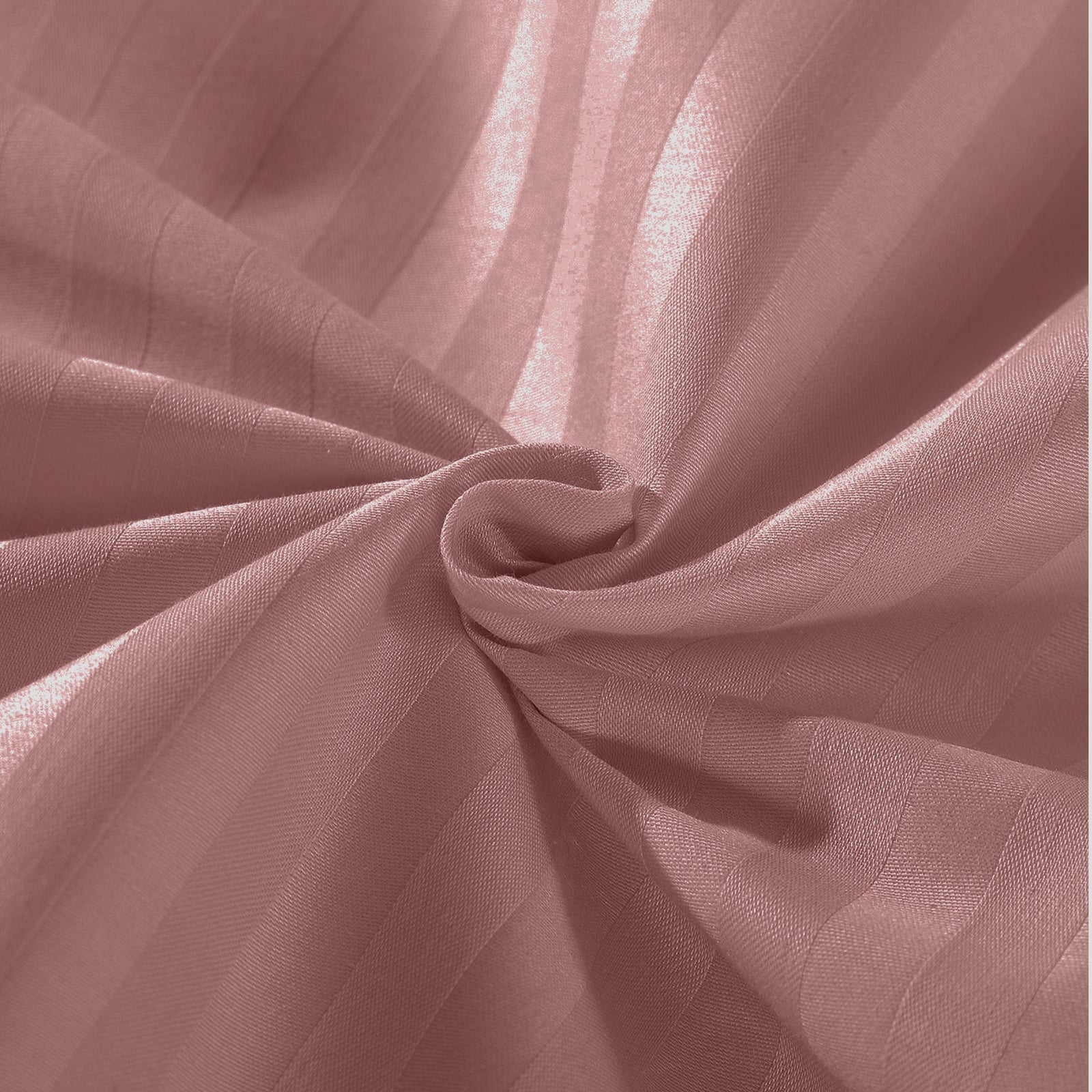 Royal Comfort Kensington 1200 Thread Count 100% Cotton Stripe Quilt Cover Set - Super King - Desert Rose