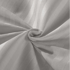 Royal Comfort Kensington 1200 Thread Count 100% Cotton Stripe Quilt Cover Set - Queen - Grey