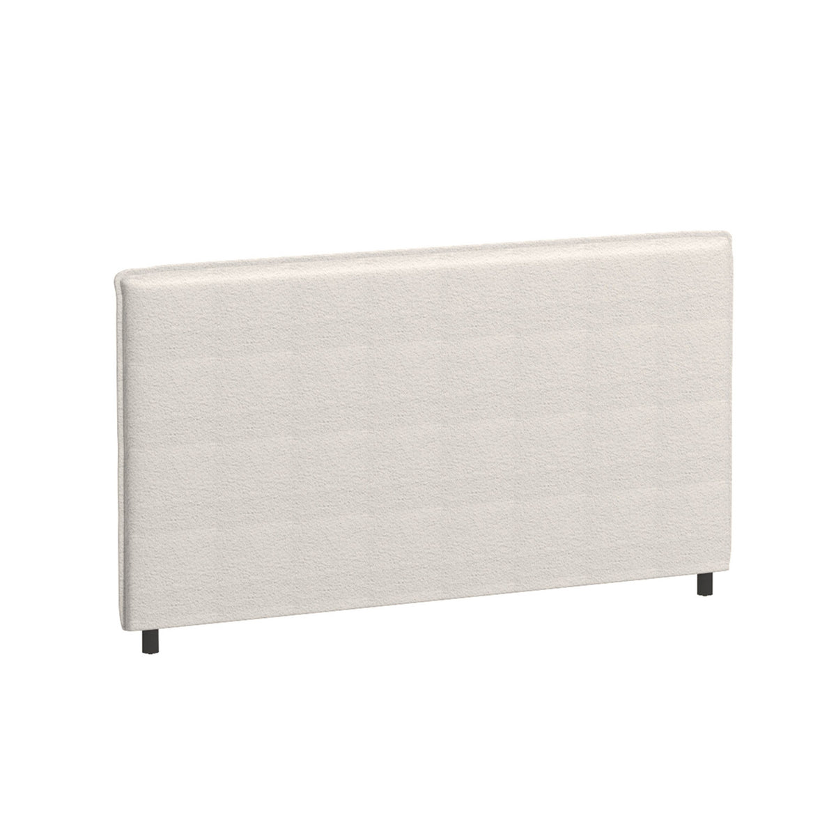 Milano Decor Gia Boucle Bedhead Headboard Upholstered Luxury Cushioned White - Queen - White