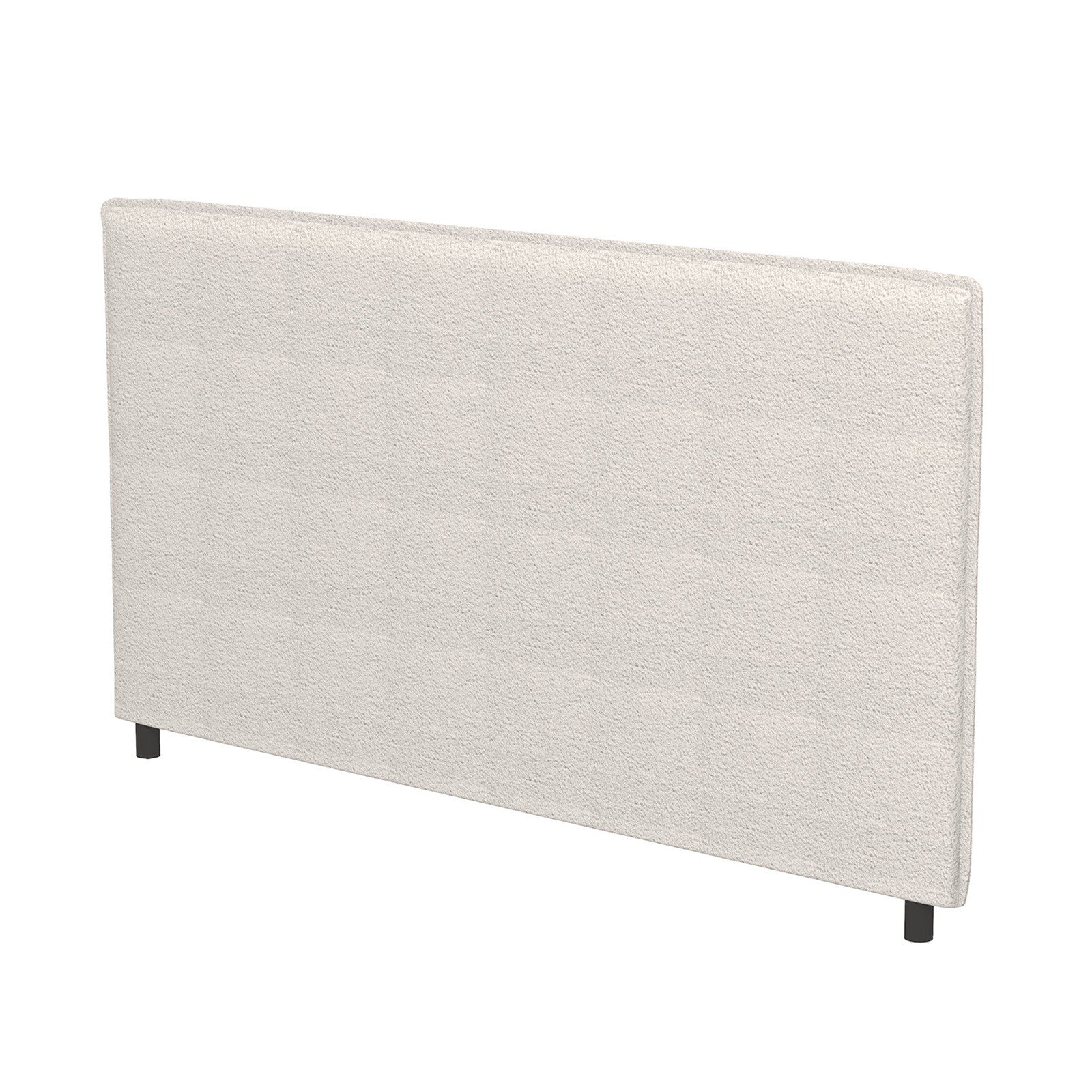 Milano Decor Gia Boucle Bedhead Headboard Upholstered Luxury Cushioned White - Queen - White