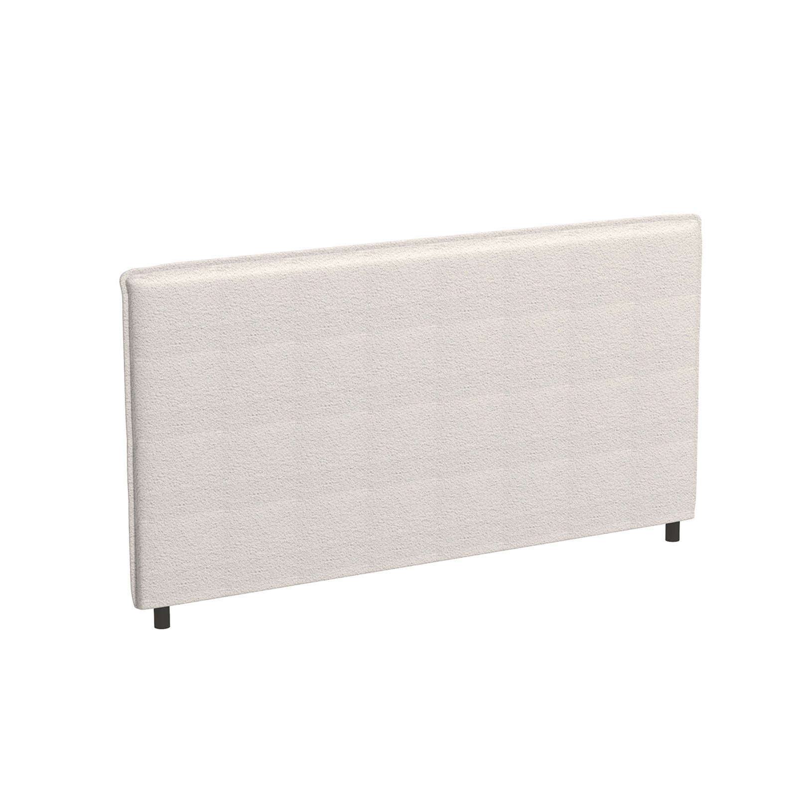 Milano Decor Gia Boucle Bedhead Headboard Upholstered Luxury Cushioned White - Queen - White