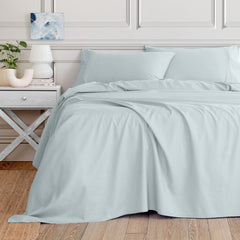 Royal Comfort 3000 Thread Count Bamboo Cooling Sheet Set - Queen - Aqua