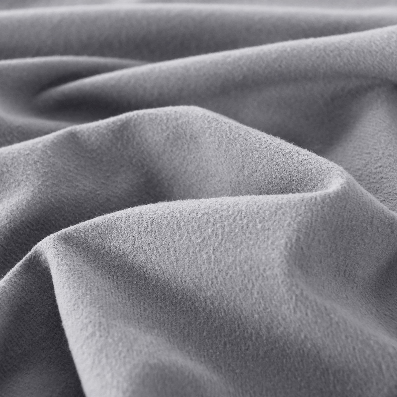 Royal Comfort Polar Fleece Flannel Sheet Set Ultra Soft Plush Cozy - Single - Grey