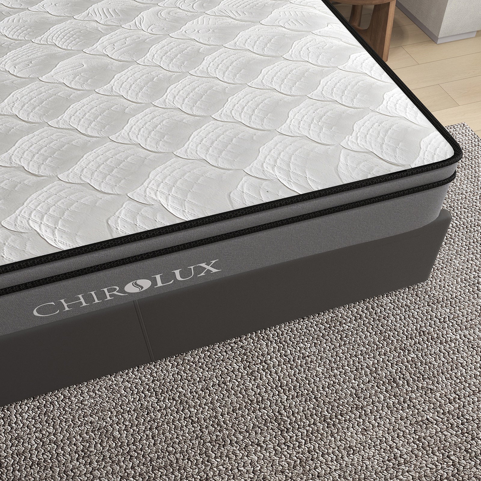 Chiro Lux Cooling Latex Foam Pocket Spring Mattress 5 Zone Medium Firmness 34cm - Single