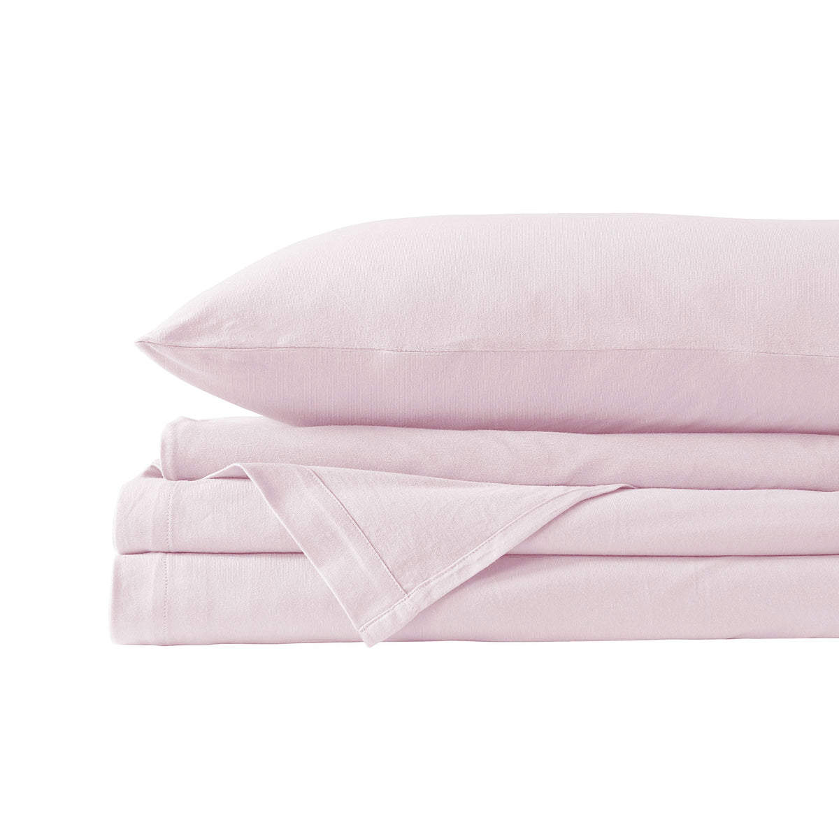 Royal Comfort 100% Jersey Cotton Quilt Cover Set Ultra Soft Bedding Luxurious - King - Pink Marle