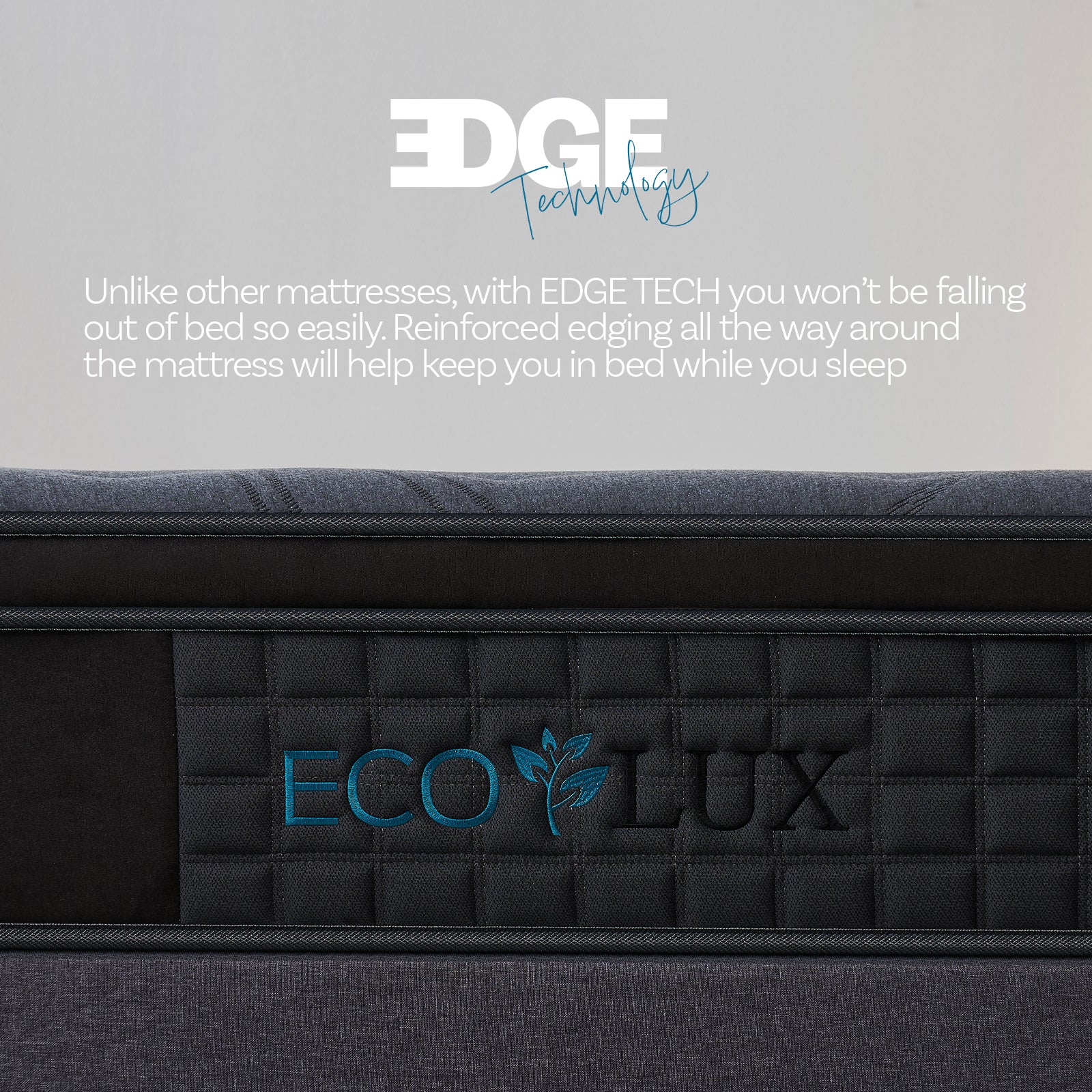 Eco Lux Euro Top 7 -Zone Pocket Spring Mattress Plush Edge Support Medium Firm - Double