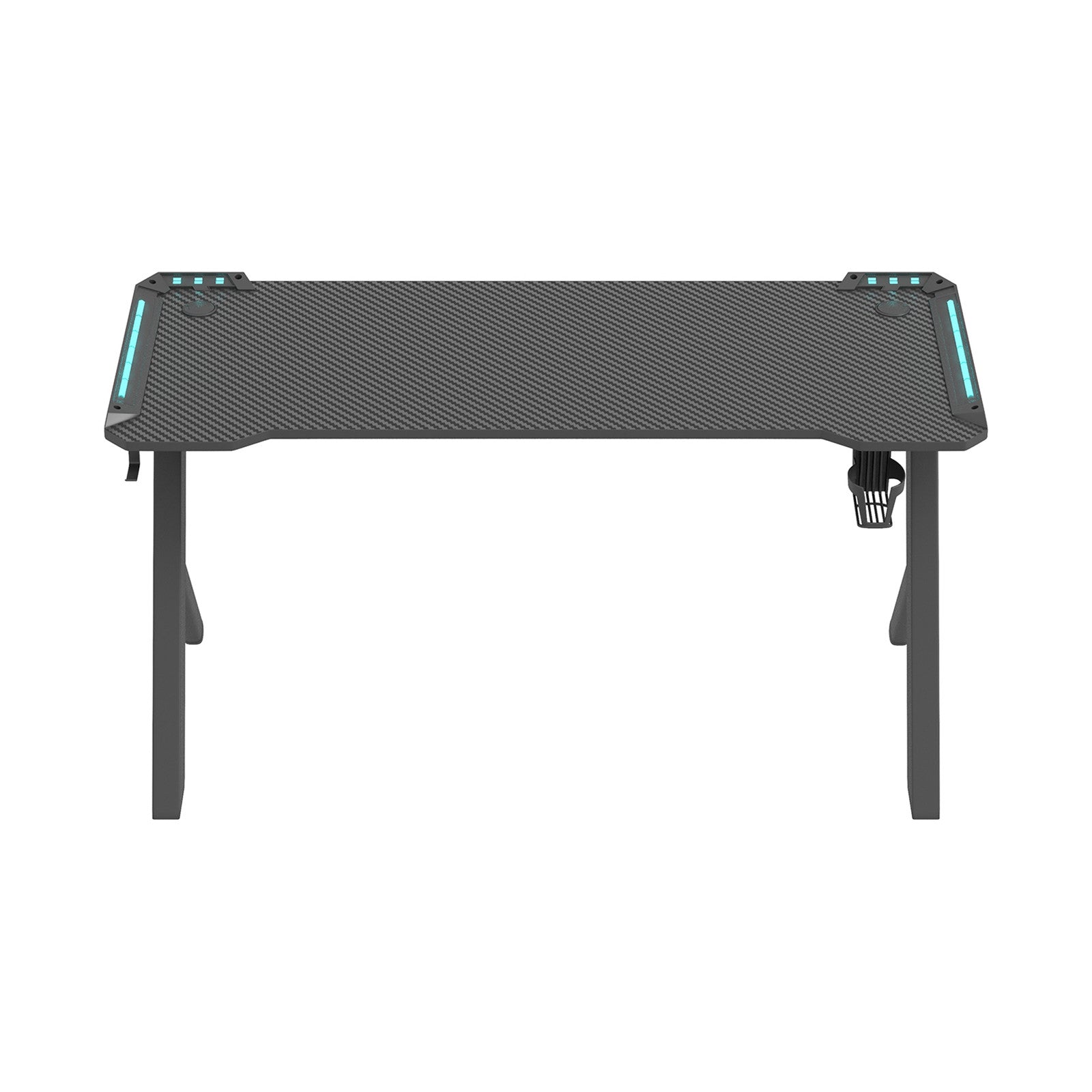 Dyskord Gaming Table Desk Office Desktop Steel LED RGB Lighting